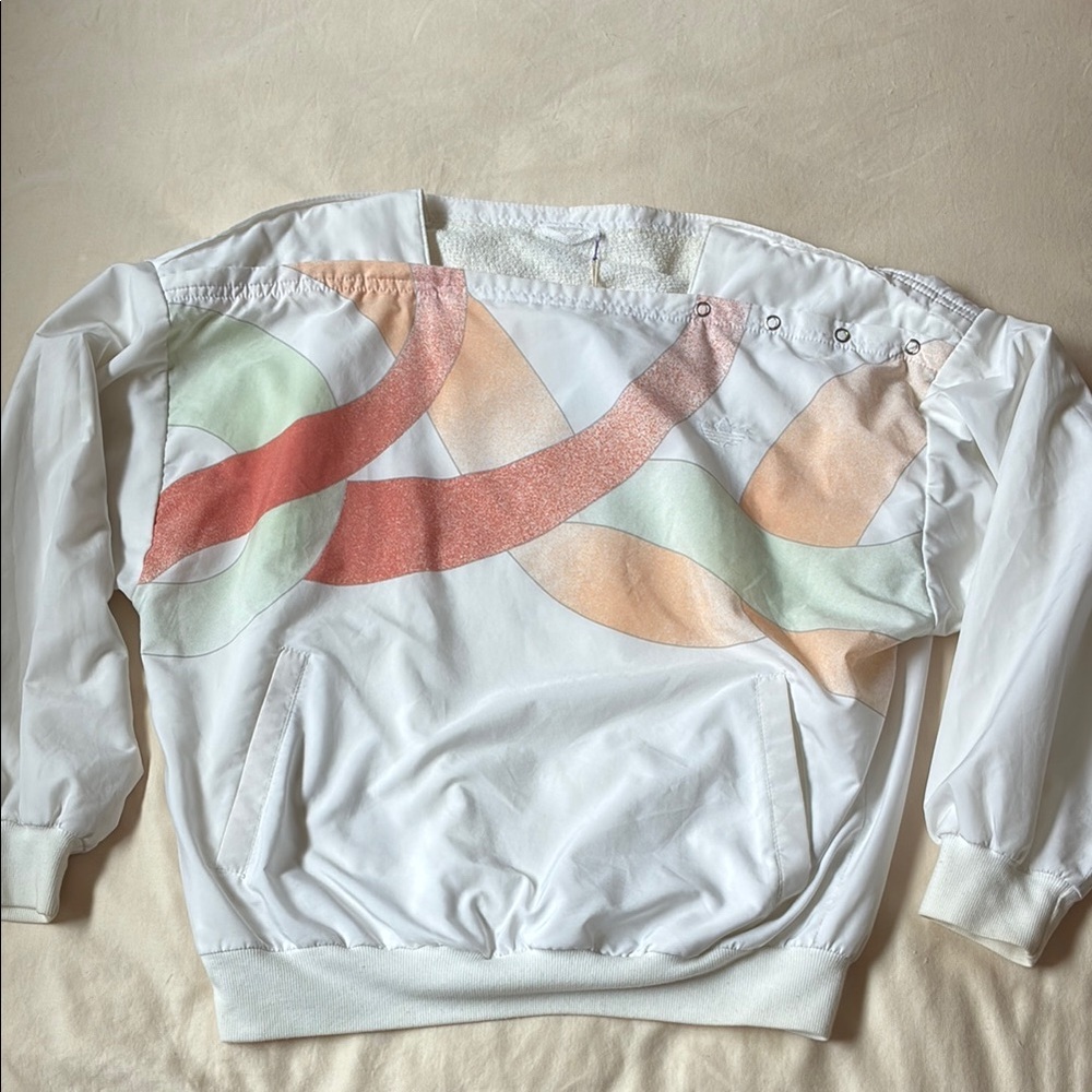 adidas Originals Vintage pullover - White with Multicolor Accents